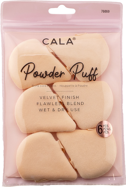 ESPONJAS PARA MAQUILLAJE TEXTURA VELVET NUDE - CALA